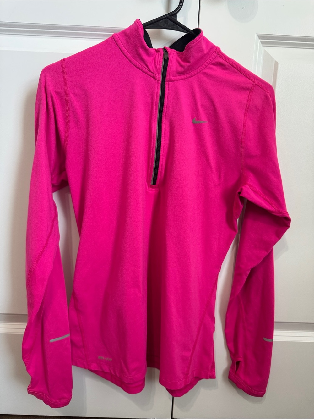Nike Hot Pink Quarter-Zip Performance Long Sleeve